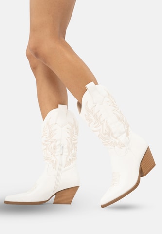 Salinyang Comwboystøvler i hvid