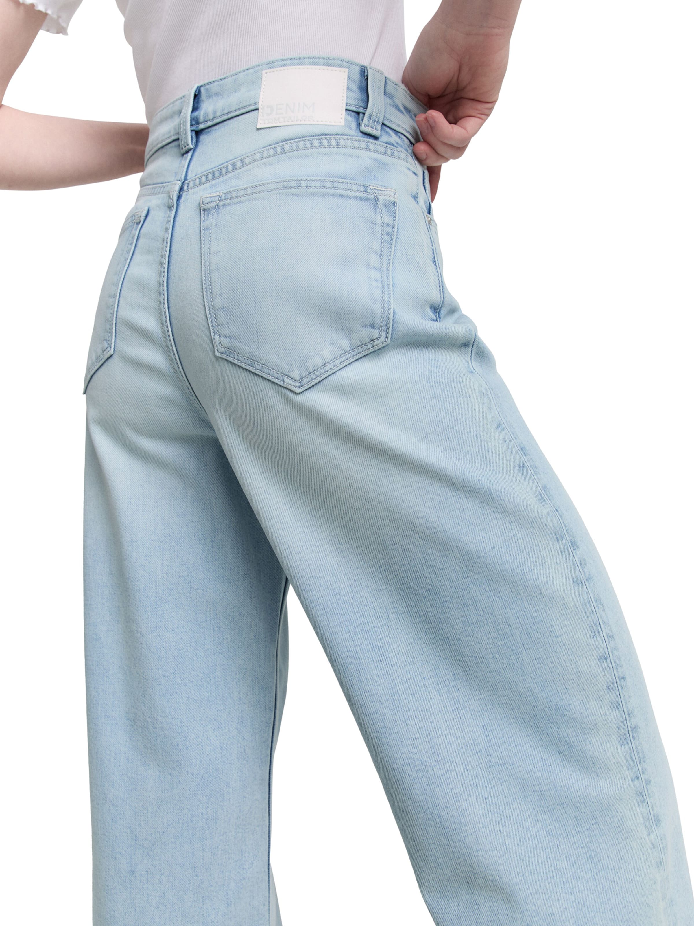 TOM TAILOR DENIM Wide leg Jeans 'LINOU' in Blue