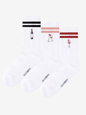 Occulto Athletic Socks 'Summer' in Red