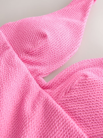 Next Triangel Shapingbadeanzug in Pink