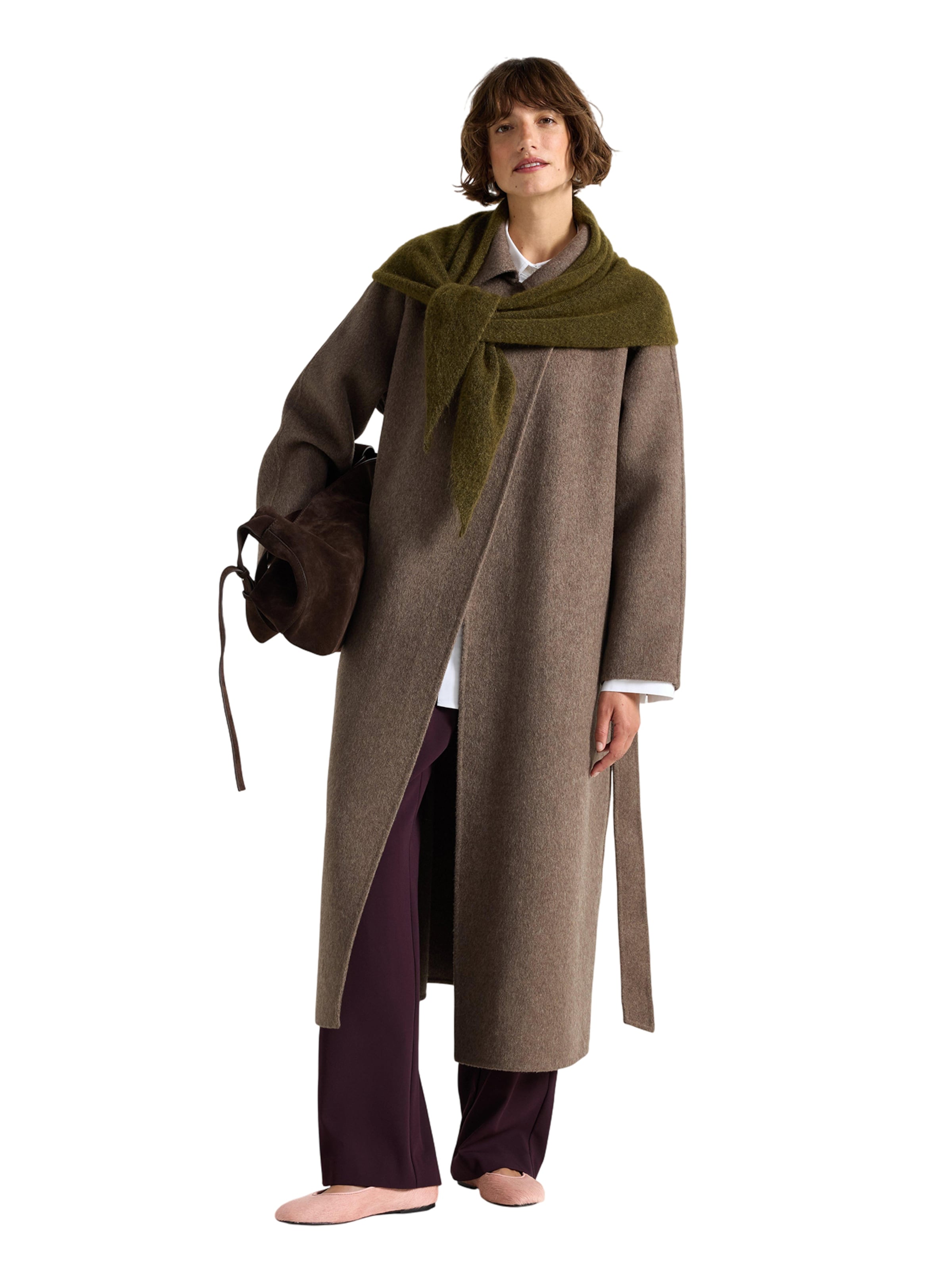 Lindex Between-seasons coat 'Annie' in Brown: front