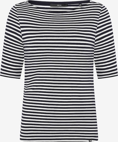 zero Ringelshirt mit U-Boot Ausschnitt in dunkelblau, Produktansicht