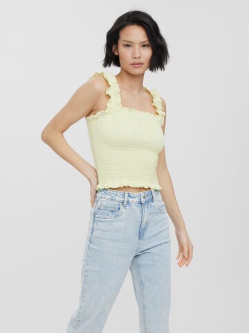 VERO MODA - Top 'Kida' en amarillo: frente