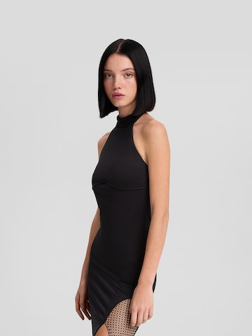 Bershka Společenské šaty – černá: přední strana