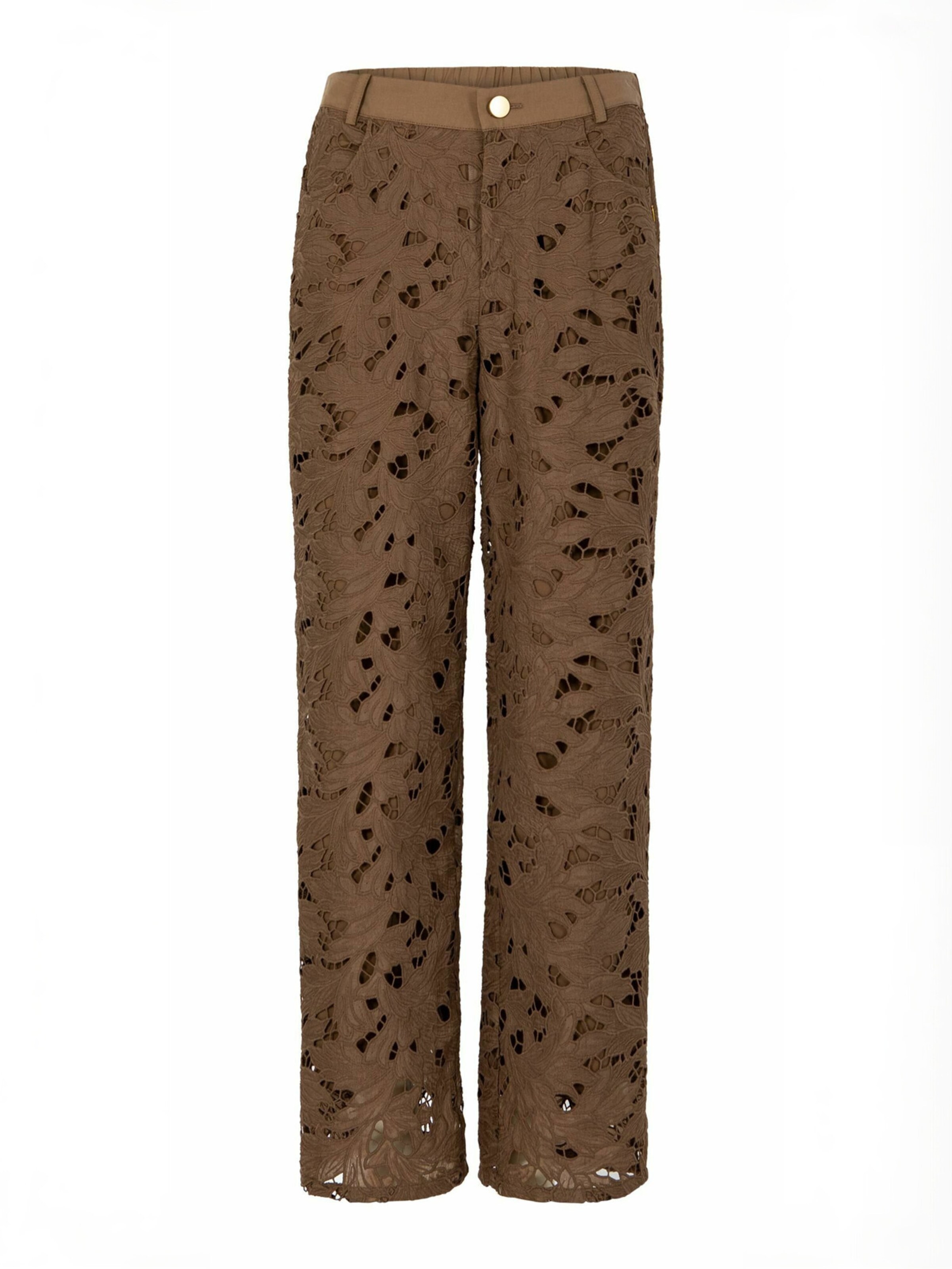 Regular Pantaloni ' Structure ' de la Coster Copenhagen pe bej