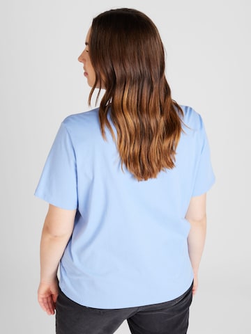 PIECES Curve Majica 'RIA' | modra barva