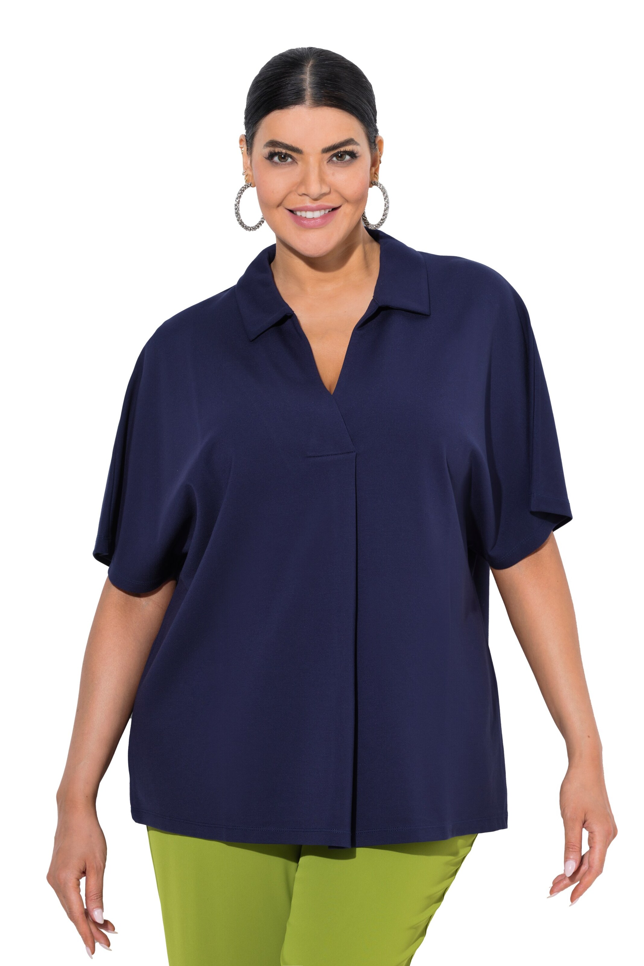 Ulla Popken Blouse in Blue: front
