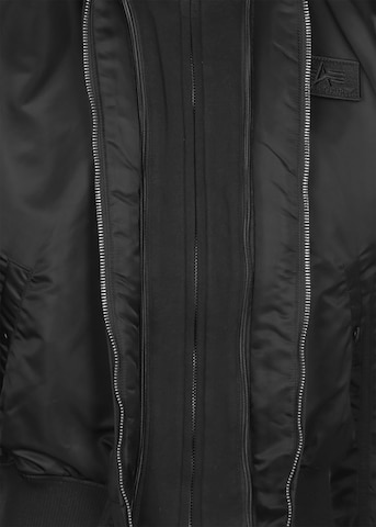 ALPHA INDUSTRIES Between-Season Jacket 'MA-1 D-Tec SE' in Black