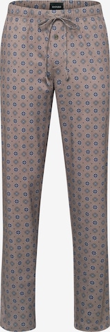 Hanro Pajama Pants ' Night & Day ' in Beige: front