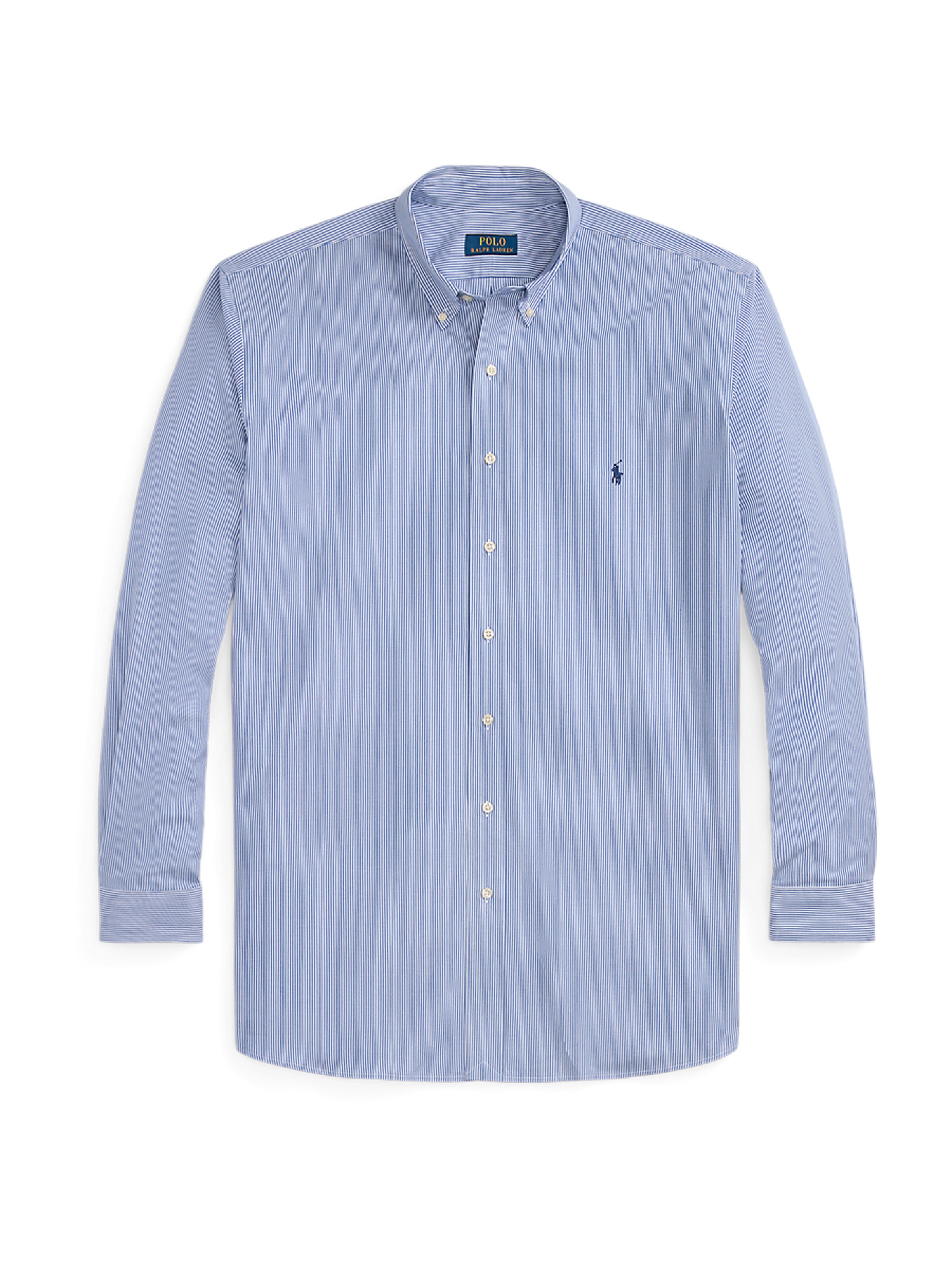 Polo Ralph Lauren Big & Tall Comfort fit Button Up Shirt in Blue: front