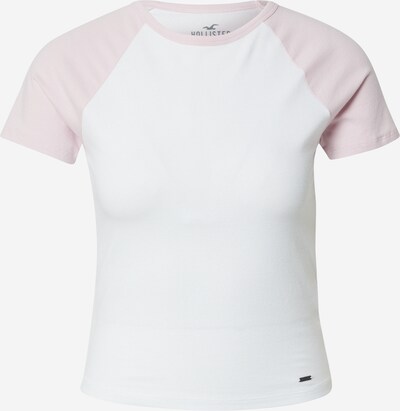 HOLLISTER Тениска в бледорозово / бяло, Преглед на продукта