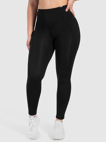 Smilodox Slimfit Leggings ' Leticia ' in Zwart: voorkant