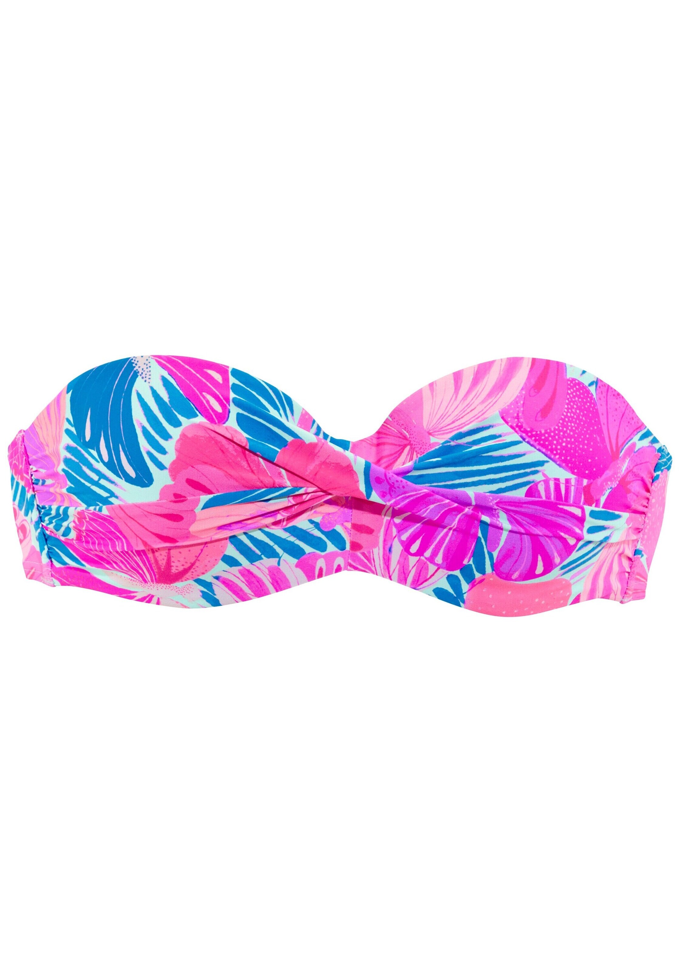 SUNSEEKER Bandeau Bikini Top in Pink