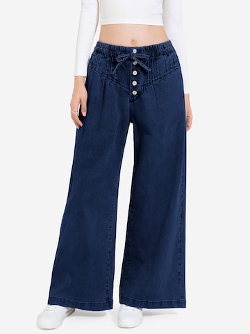 Imily Bela Wide leg Τζιν σε μπλε: μπροστά