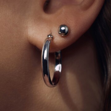 Parte di Me Earrings in Silver: front