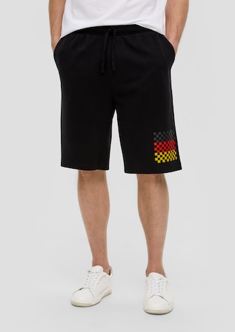 s.Oliver - Loosefit Pantalón en negro: frente