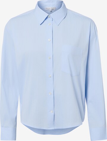 Marie Lund Bluse 'Medina' in Blau: Vorderseite
