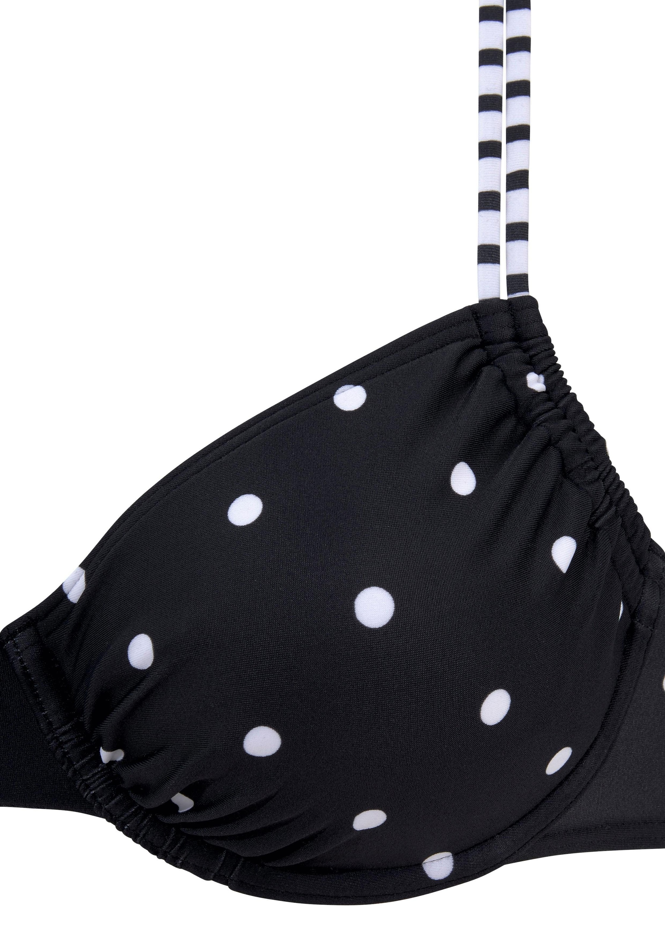 s.Oliver Σουτιέν για T-Shirt Τοπ μπικίνι 'Audrey' σε μαύρο