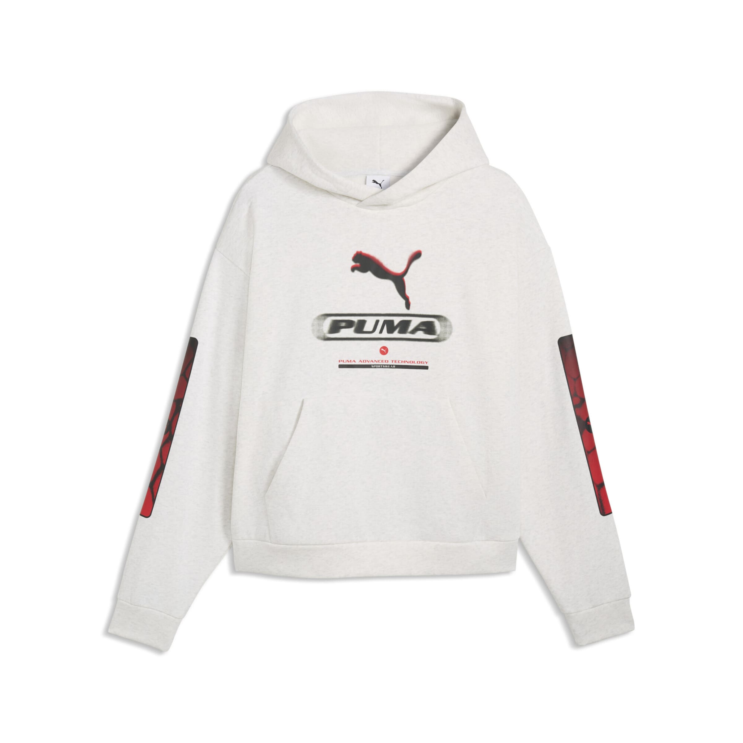 PUMA Sportpullover in Weiß: Vorderseite