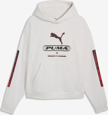 PUMA Sportpullover in Weiß: Vorderseite