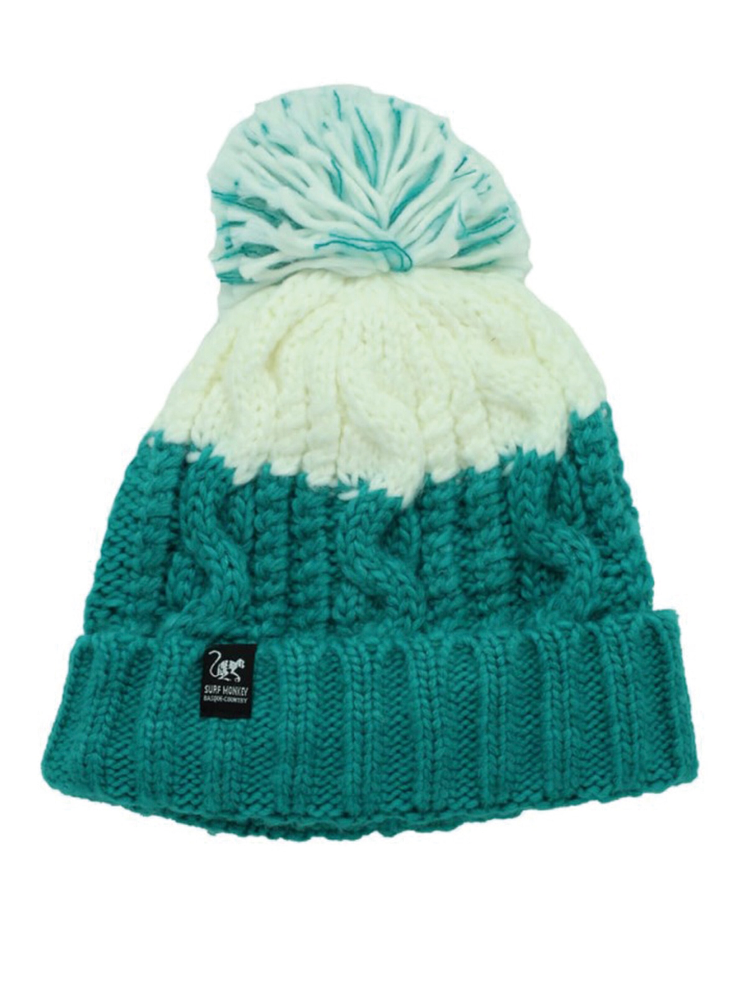 Berretto di Surf Monkey in bianco: frontale