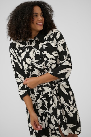 KAFFE CURVE Bluse 'KChilda Ami' i sort