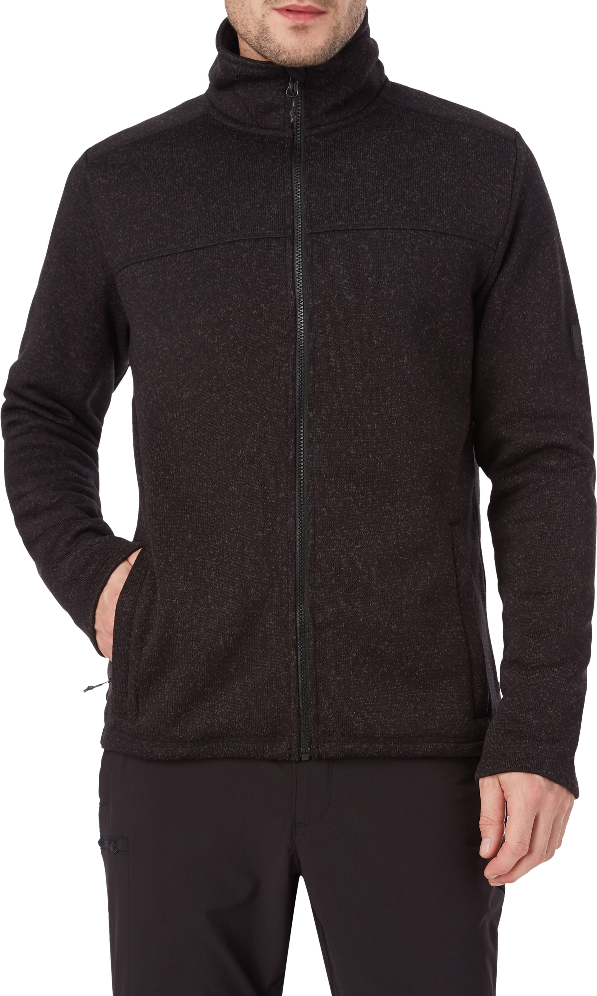 MCKINLEY Fleece Jacket in Black: front