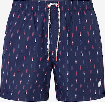 Pepe Jeans Swim Trunks in Blue: front