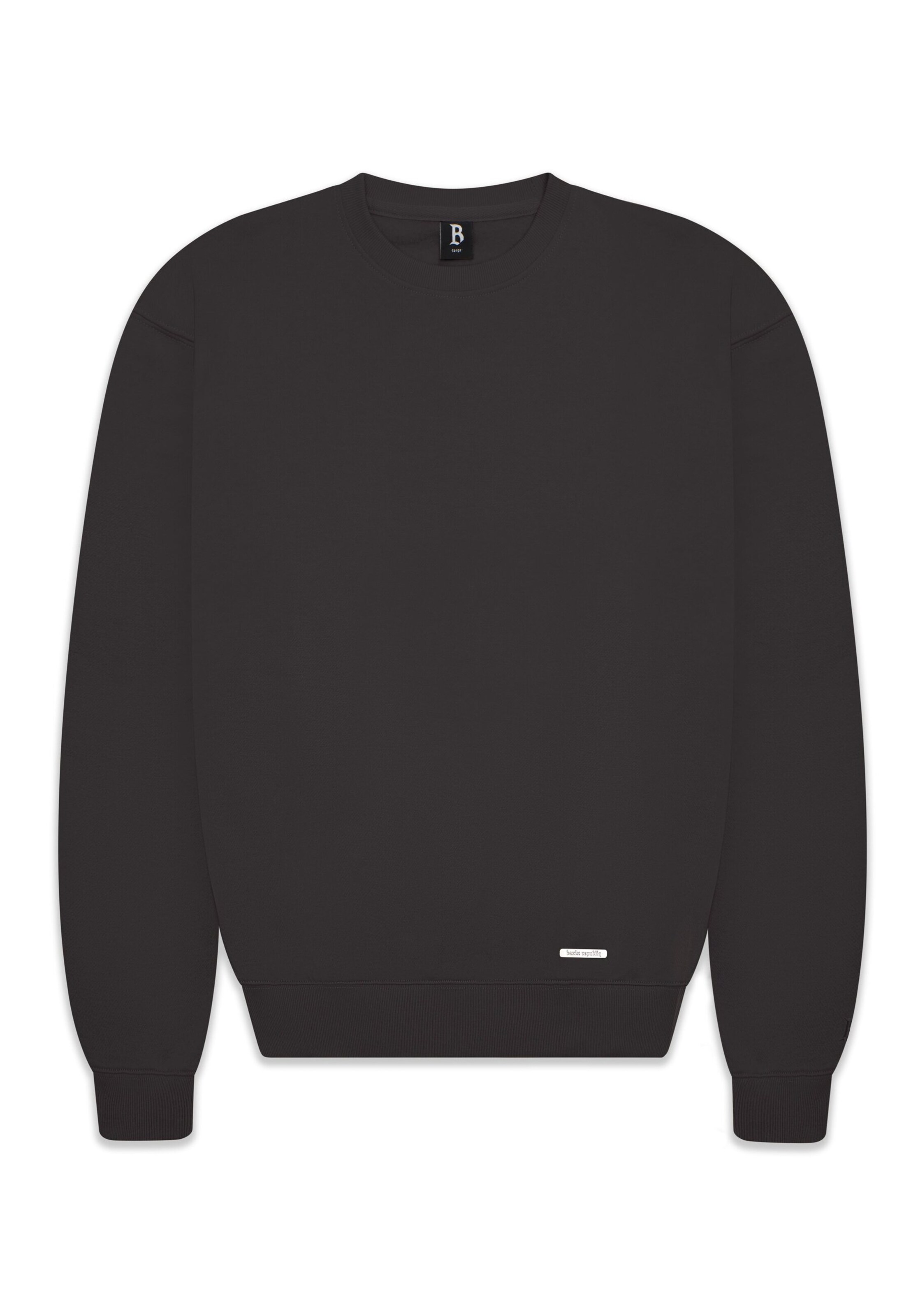 Sweat-shirt Dropsize en noir : devant