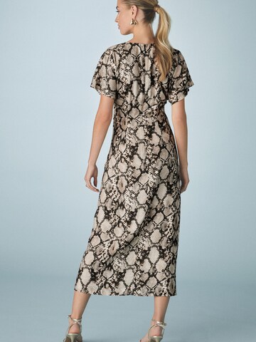 Next Jurk 'Drapierung' in Beige