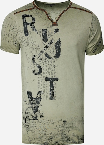 Rusty Neal T-Shirt in Braun: Vorderseite