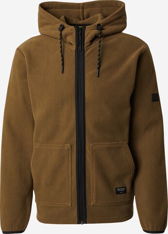 INDICODE JEANS Fleece jacket 'Reid' in Green: front