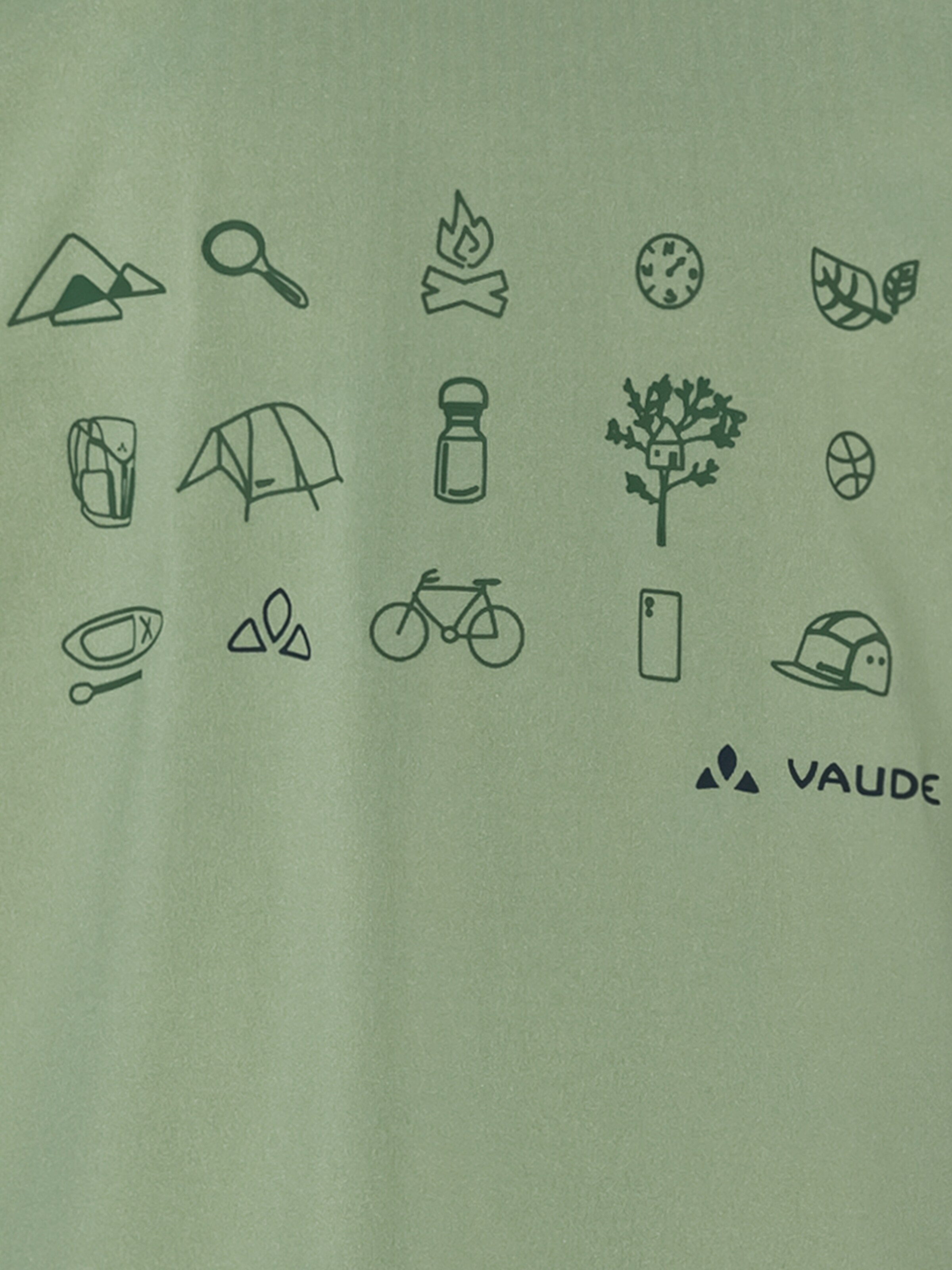 VAUDE Performance shirt 'Solaro LS III' in Green