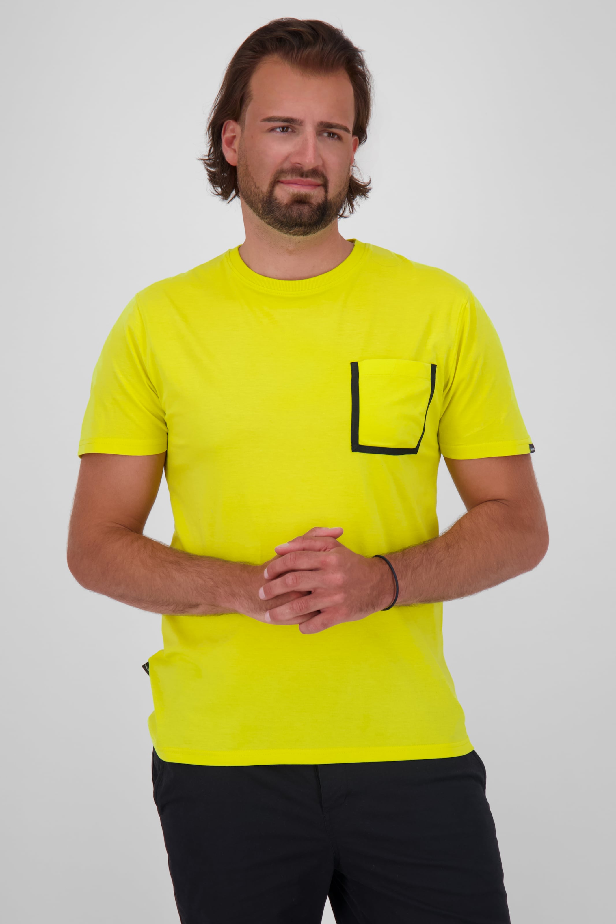 Männer Große Größen Alife and Kickin Shirt in Neongelb - PS39621 Männer Große Größen Alife and Kickin Shirt in Neongelb - PS39621