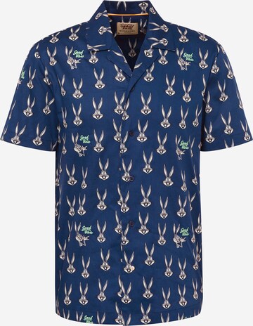 SCOTCH & SODA Regular Fit Hemd 'Bugs Bunny' in Blau: predná strana