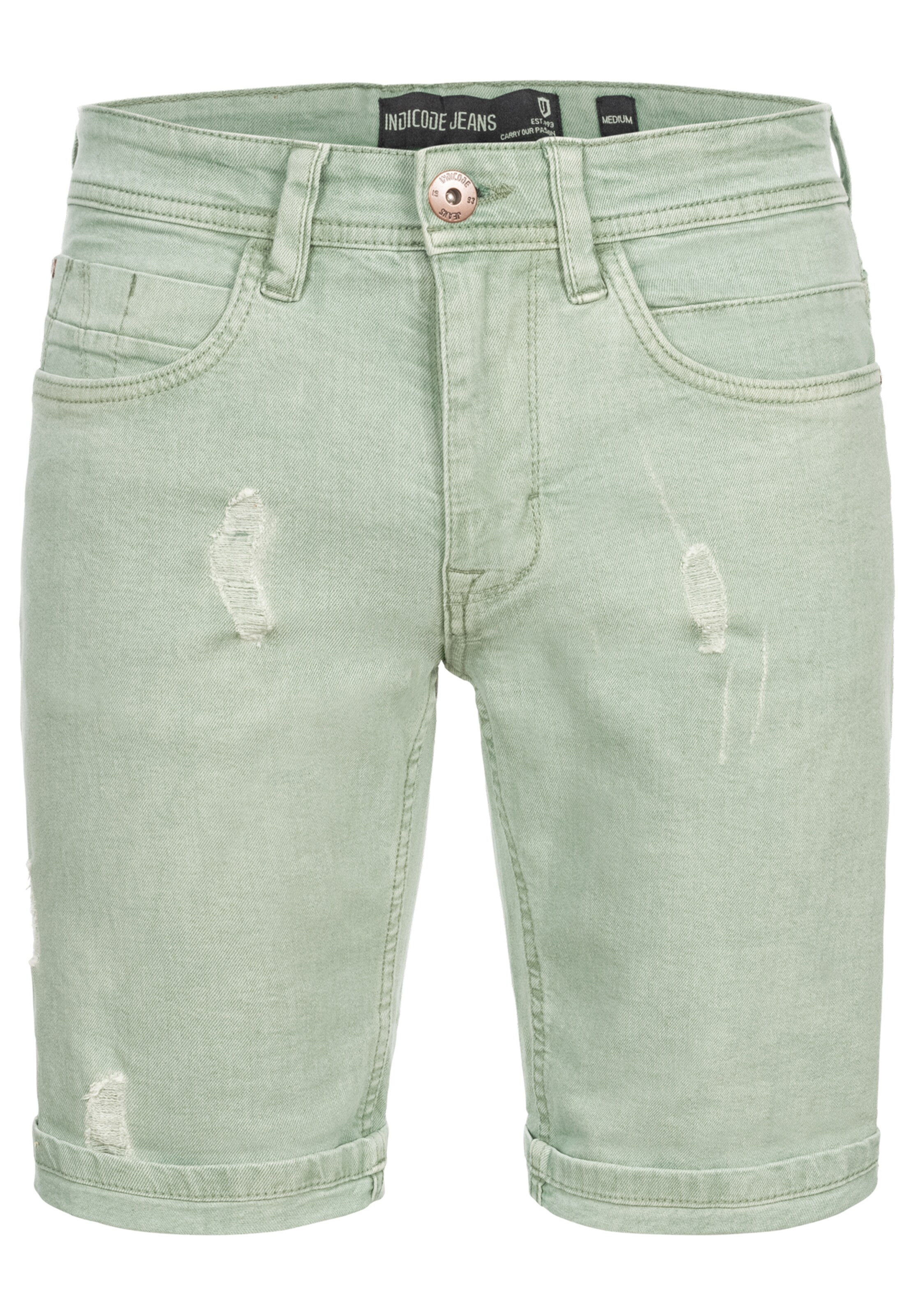 INDICODE JEANS Regular Jeans ' Page ' in Groen: voorkant