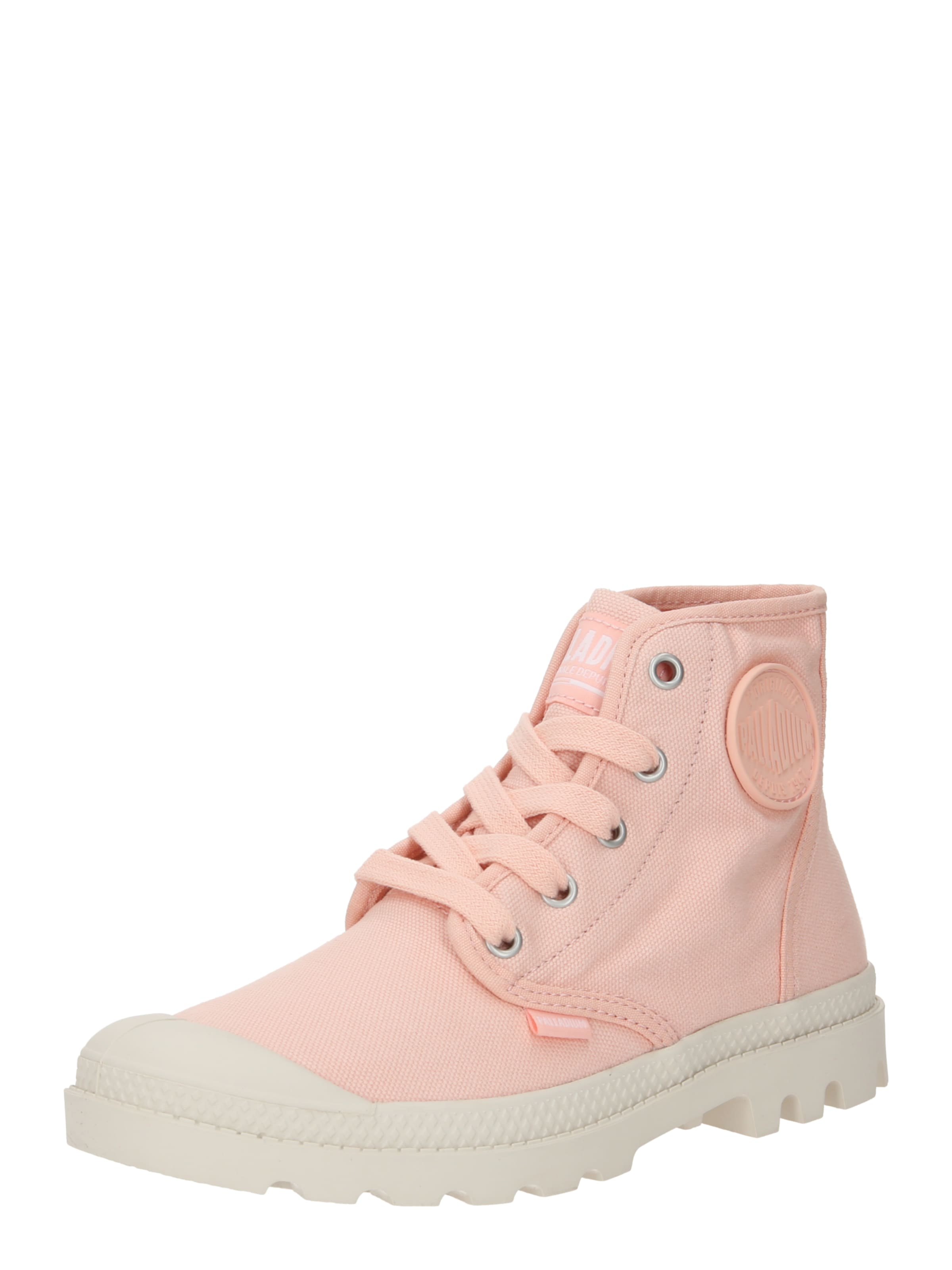 Palladium Schnürstiefelette 'Pampa' in pink / weiß, Produktansicht