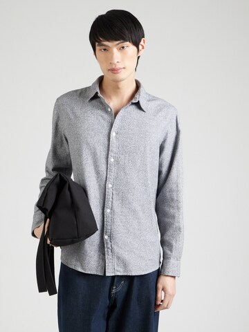 Regular fit Camicia 'SLHOwen' di SELECTED HOMME in grigio: frontale