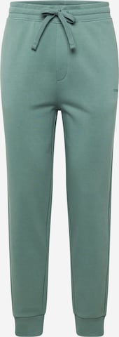 HUGO Red Tapered Pants 'Dayote' in Green: front