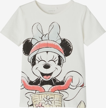 NAME IT Shirt 'Annina Minnie' in White: front