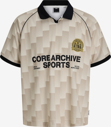 Jack & Jones Junior - Camiseta 'JCOBREEZE FOOTBALL' en amarillo: frente