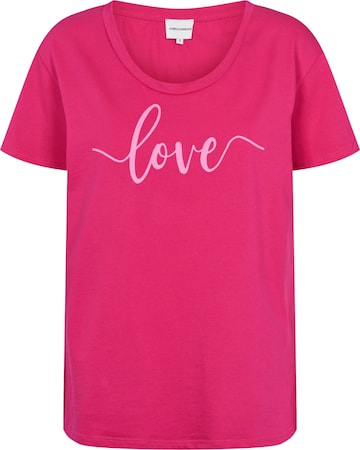 americandreams Overdel 'T-shirt' i pink: forside