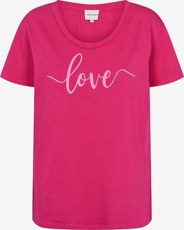 americandreams Top 'T-shirt' in Pink: Vorderseite