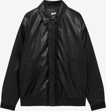 Pull&Bear Between-Season Jacket in Black: front