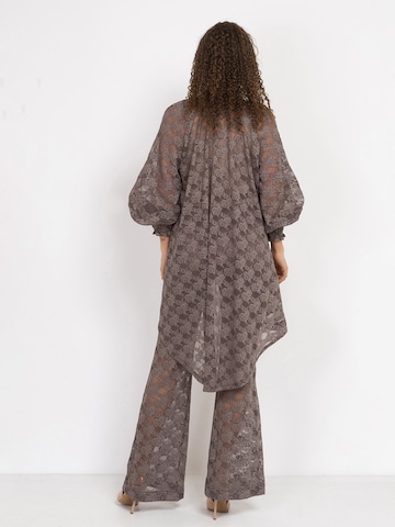JIORO Bluse 'ESSENTIALS'‌‌‌‌‌‌‌‌ in Braun