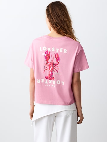 MANGO TEEN Tričko 'LOBSTER' - Ružová: predná strana