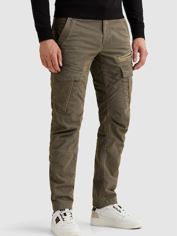 PME Legend - Loosefit Pantalón 'Nordrop relaxed fit cargo pants with allover print' en beige