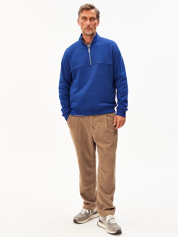 ARMEDANGELS Pullover WAARLO FLEECE in Blau