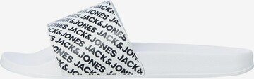 JACK & JONES Klapki 'Larry' w kolorze biały: przód
