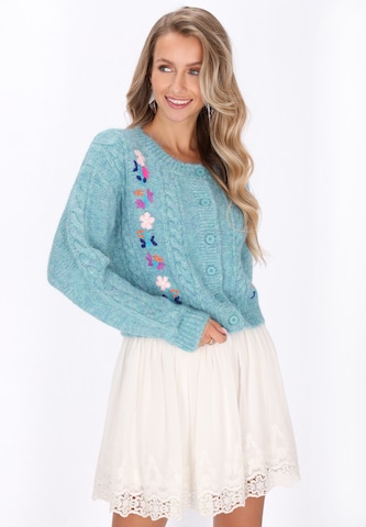 Cardigan 'Fashion Look' IZIA en bleu : devant